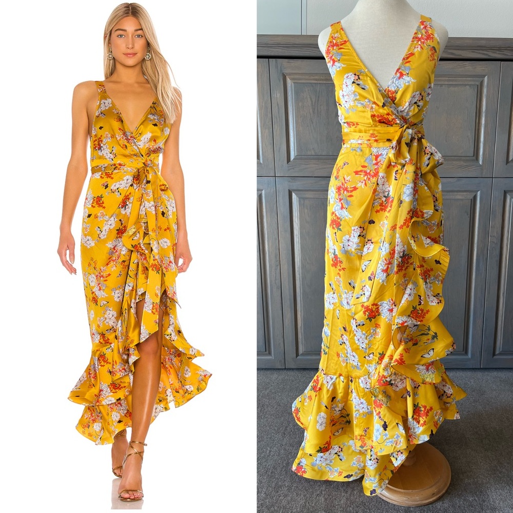 Bronx and Banco Narciss MIDI Wrap Dress S/4